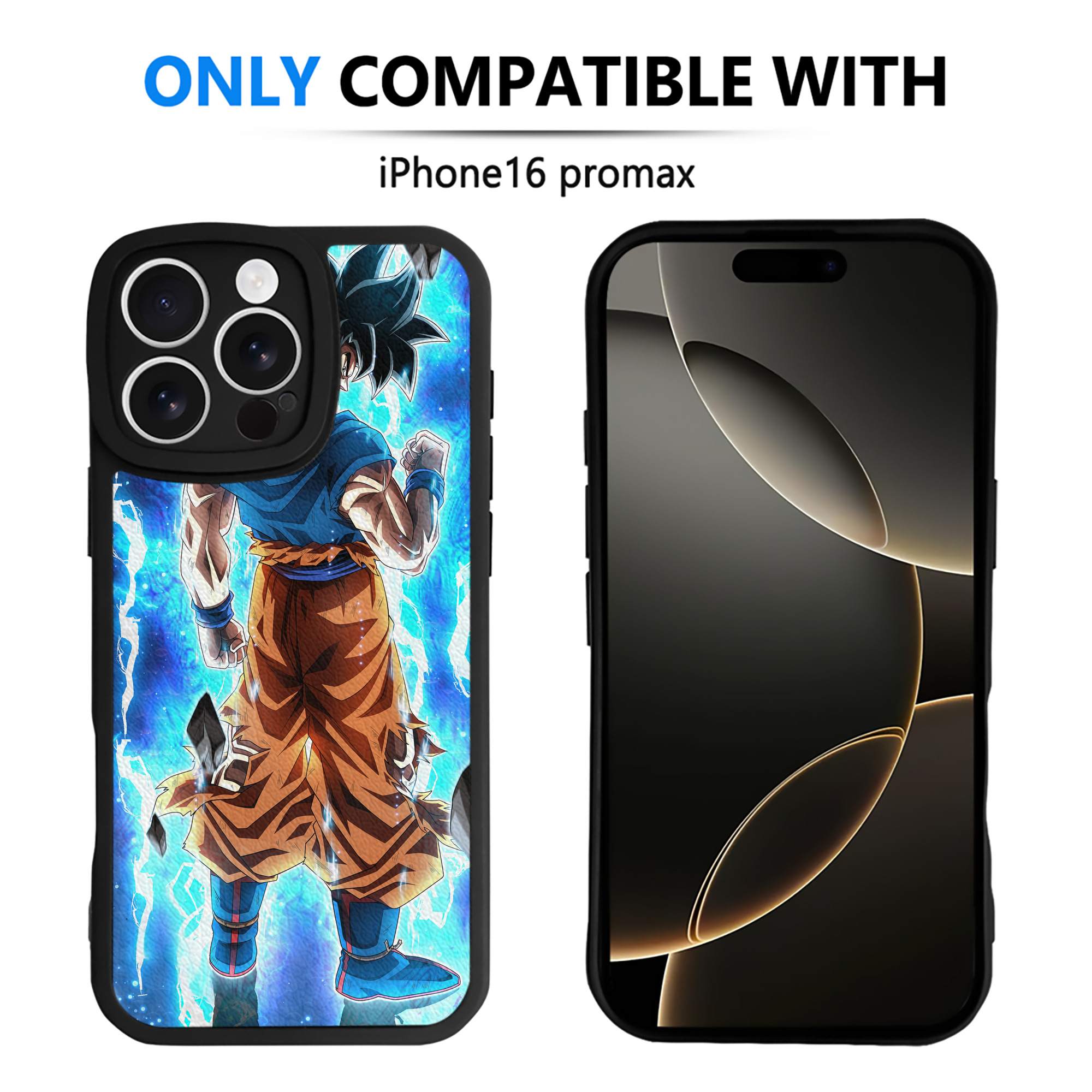 （画像用） ドラゴンボール DRAGON BALL 【iPhone 16シリーズ対応】シリコンスマホケース（レザー調） 材質：シリコン